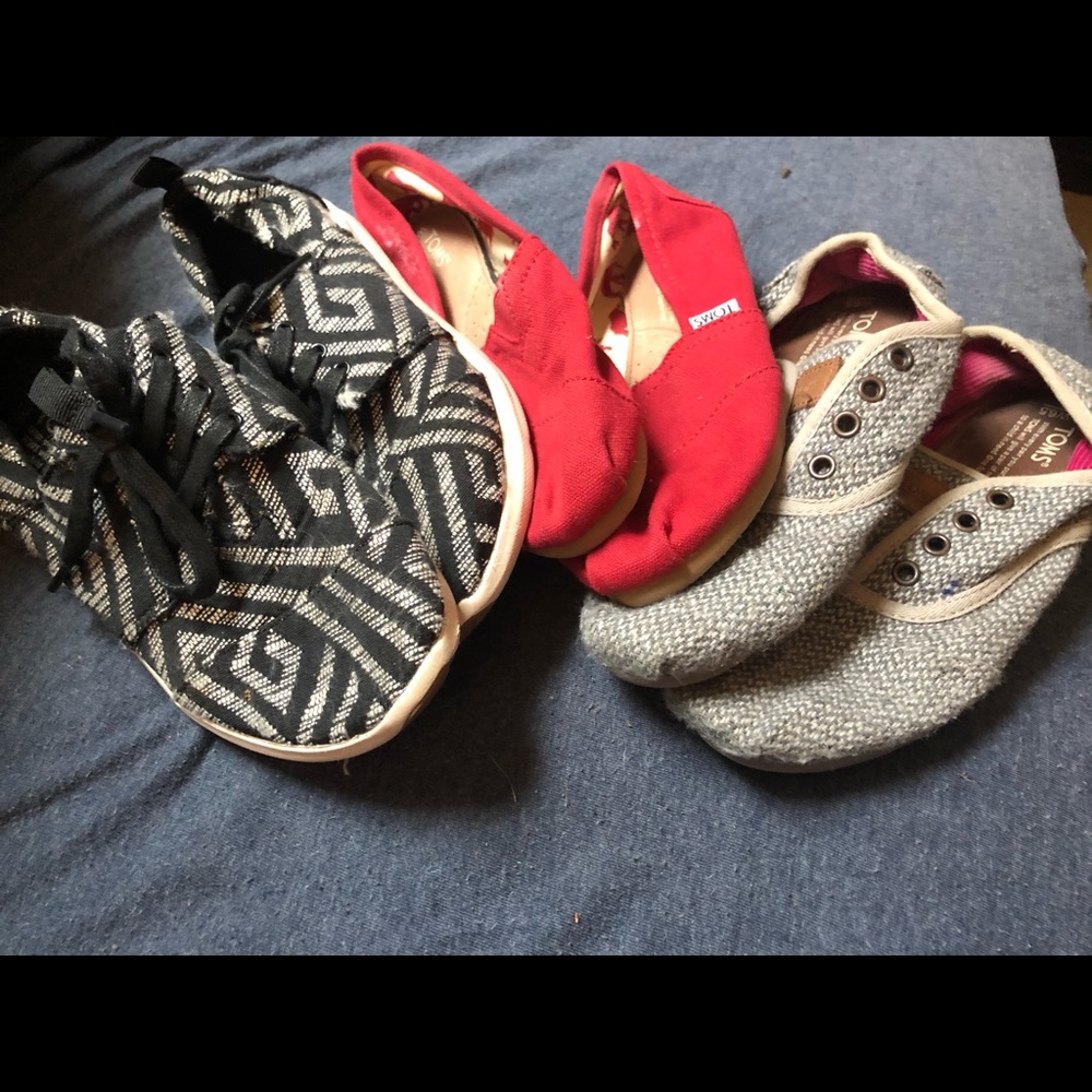 Three pair of Toms